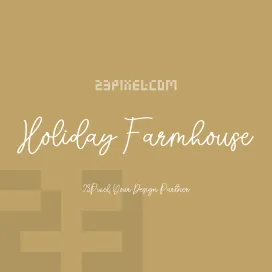 Holiday Farmhouse Script